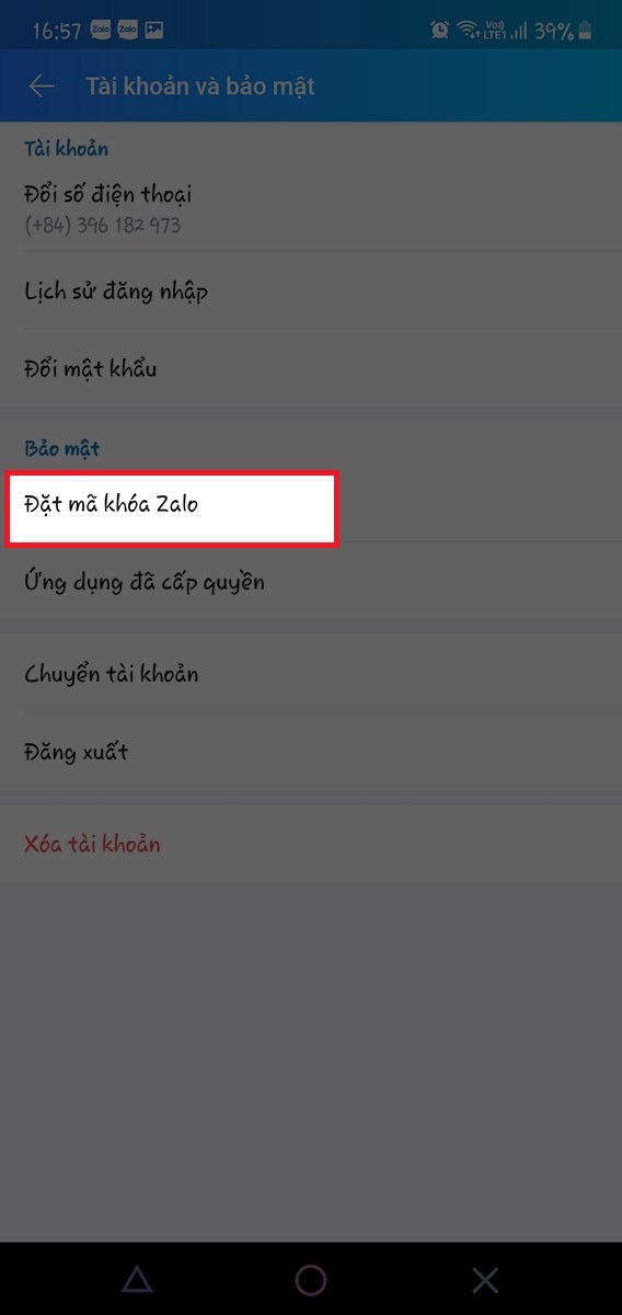 Cách cài đặt mật khẩu Zalo cho Android và Iphone