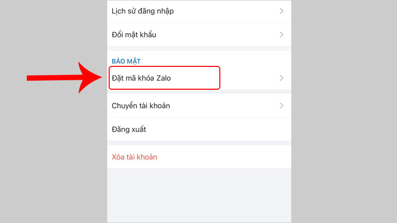 Cách khóa Zalo trên Iphone và Android