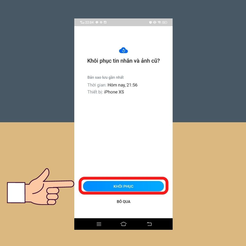 Đồng cỗ lời nhắn Zalo kể từ điện thoại cảm ứng Android sang trọng iOS và ngược lại